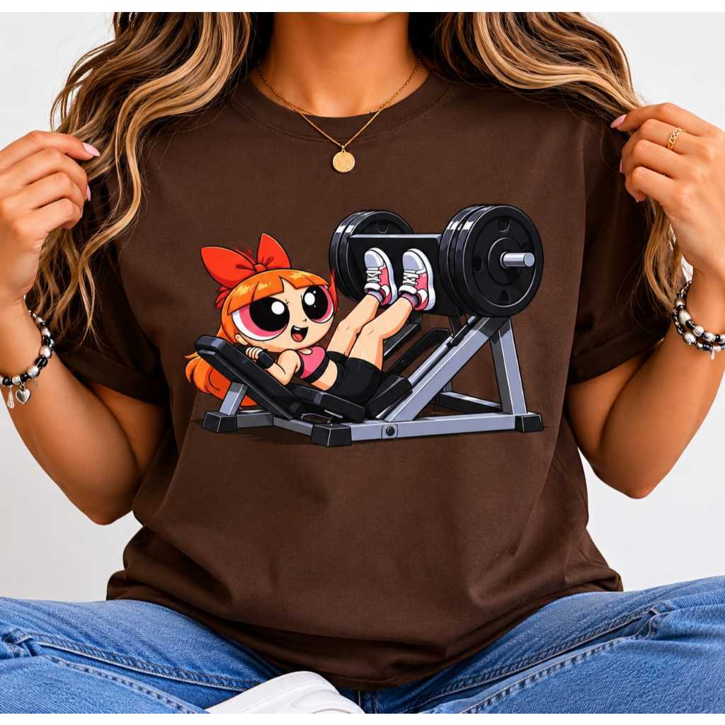 Camiseta Feminina Florzinha As Meninas Super Poderosas Academia 100% Algodão Envio Rápido