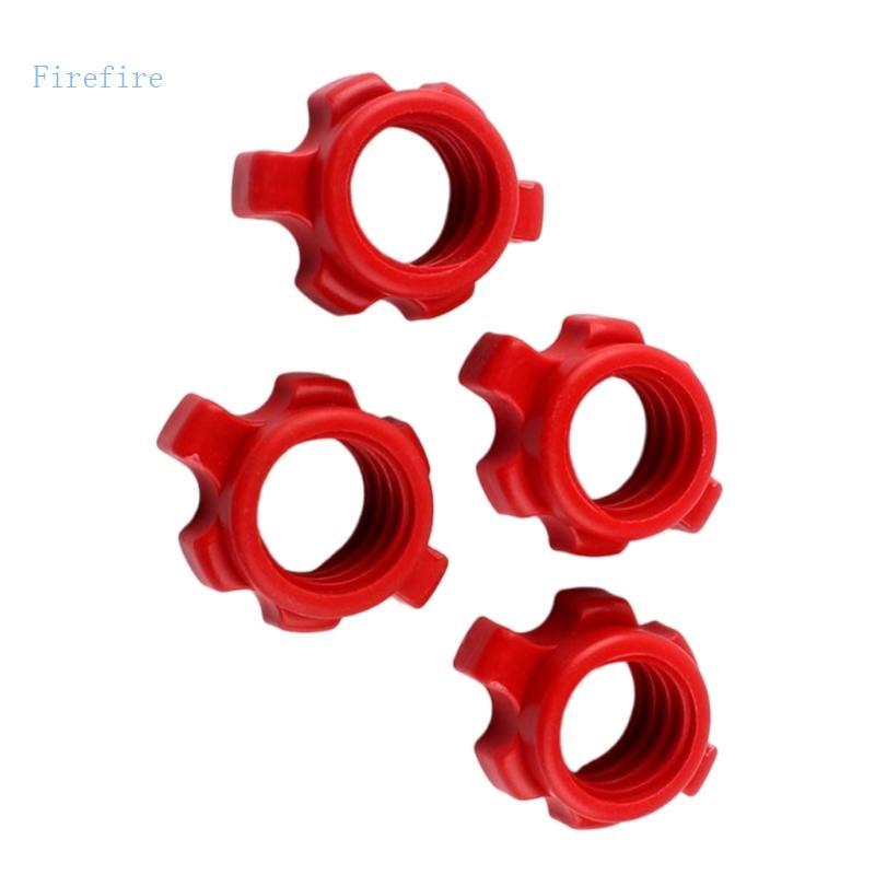 Firefire 4 Unidades Haste Haltere Porca Barra Parafuso Colar Acessórios Para Halteres