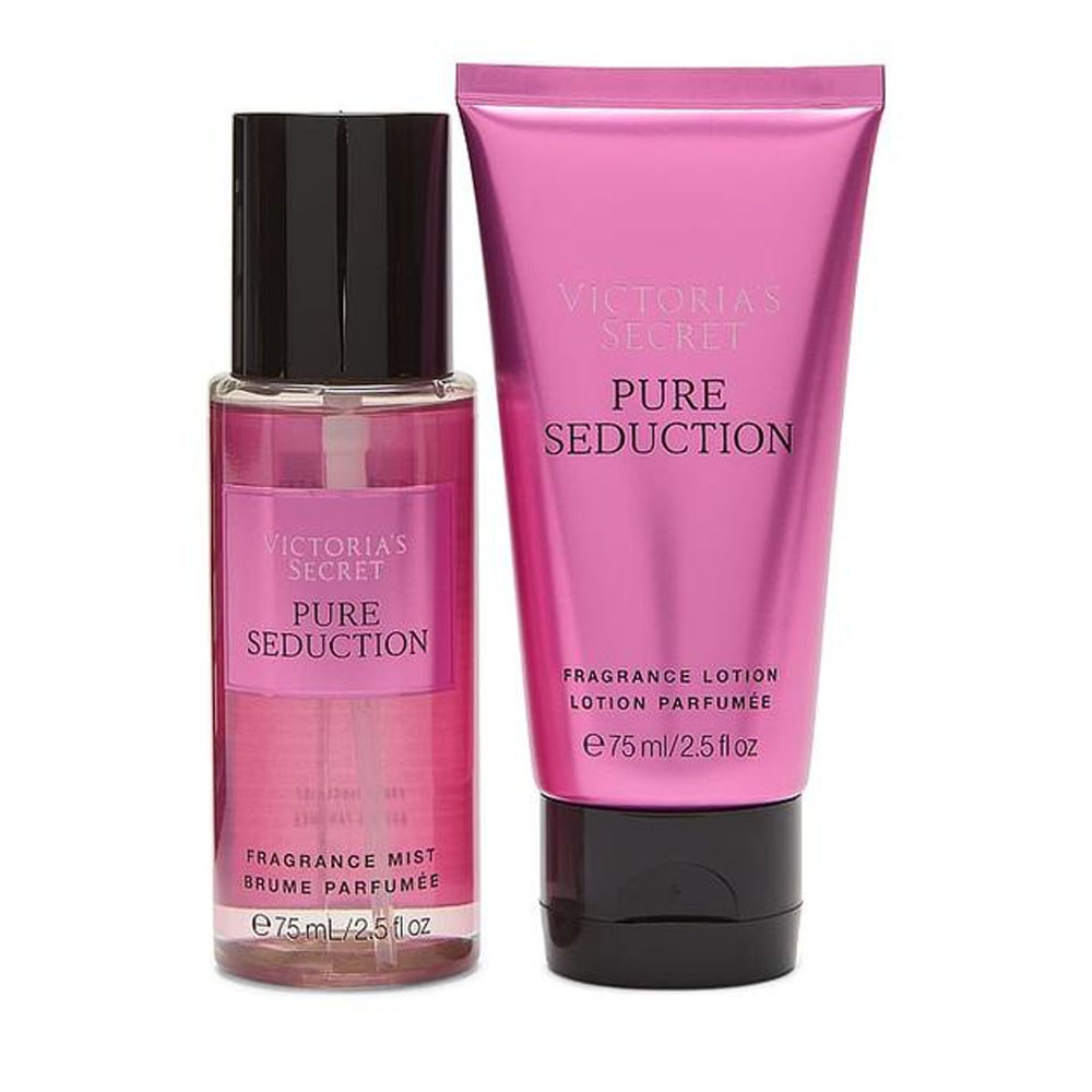 Kit Victoria's Secret Pure Seduction Body Splash 75ml + Hidratante 75ml