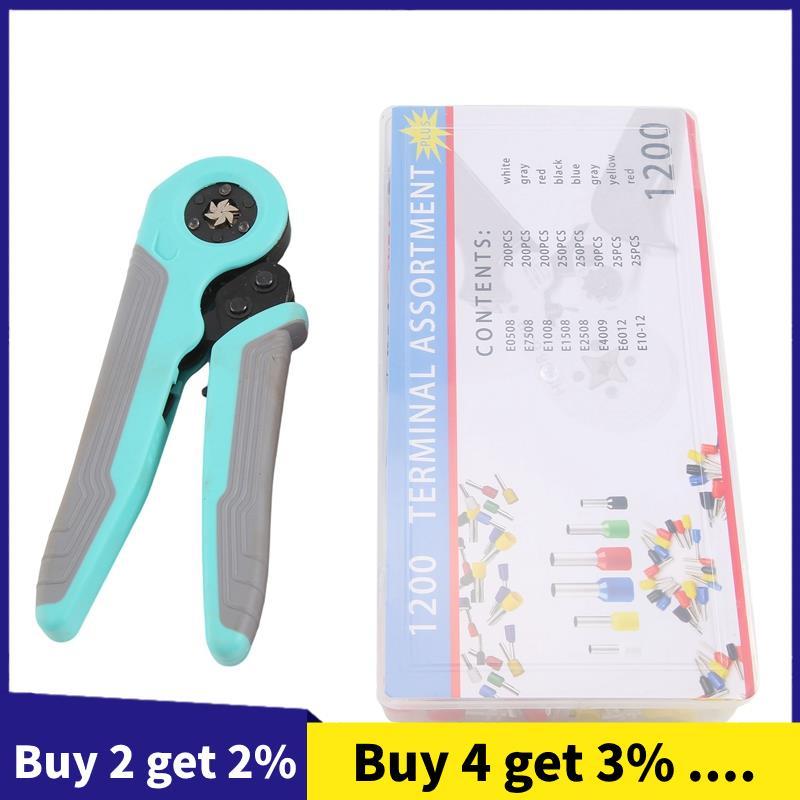 Virola Ferramenta De Friso Tubular/Pino Terminal Profissional Eletricista Alicate Max Crimper , Ferramentas De Catraca A