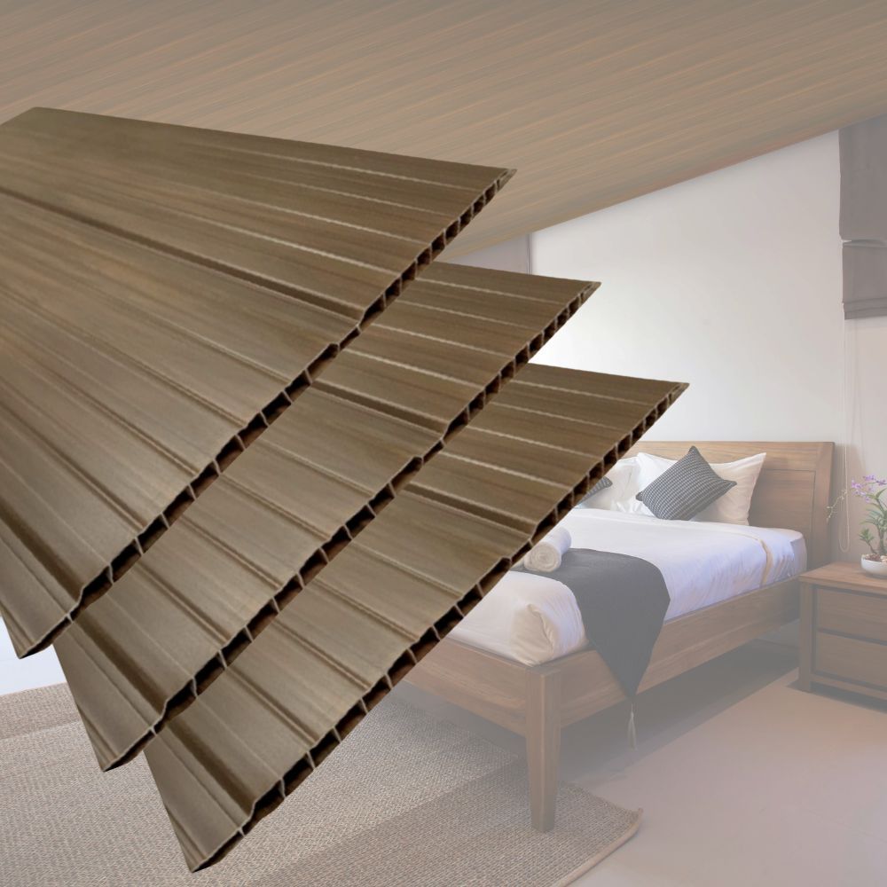 Forro de PVC 8MMX20CMX3M(6m²) Marrom/Imbuia Permatti Imbuia