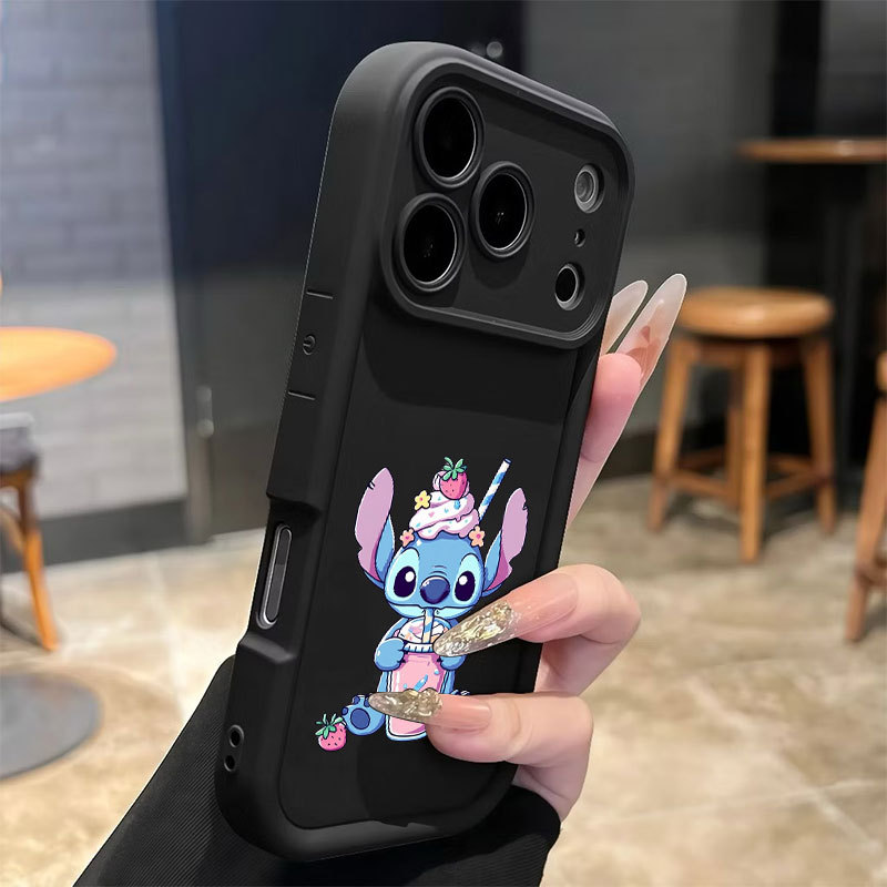 Capinha Anti-Impacto De desenho de criatura azul estilizada Para Samsung A07 A17 A56 A36 A55 A54 A16 A15 A14 A34 A35 A32