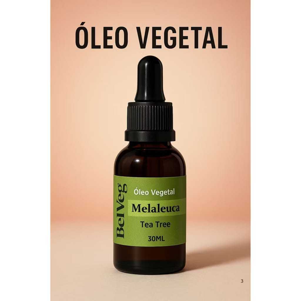 Detalhes do Óleo Vegetal Melaleuca Tea Tree 100% Puro 30ml Para Unha Pele Cabelo antifúngico micose