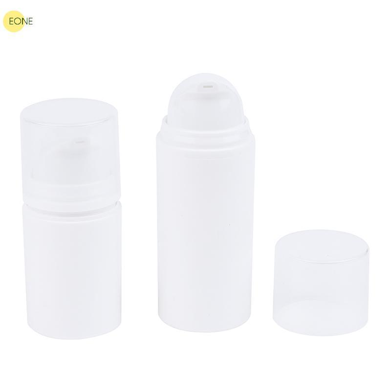 EONE 15ml 30ml 50ml Garrafas De Viagem De Plástico Creme Recarregável Branco Bomba Airless Emulsão Frasco De Loção A Vác