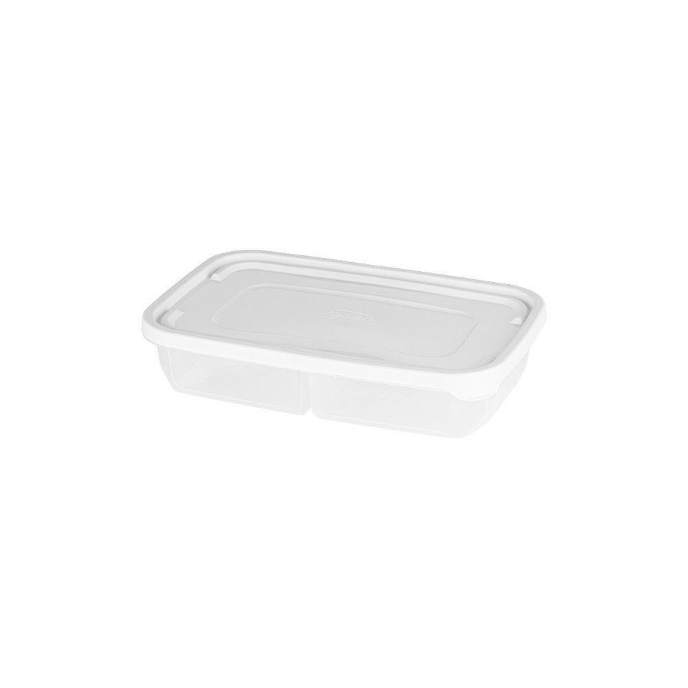 Pote Porta Frios Com Divisórias Linha Mais 1,4l Plasvale Transparente