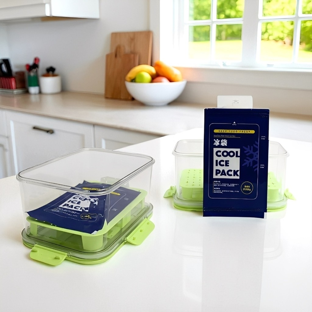 Kit 2 Potes Herméticos C/ Alça Organizador Geladeira Frutas