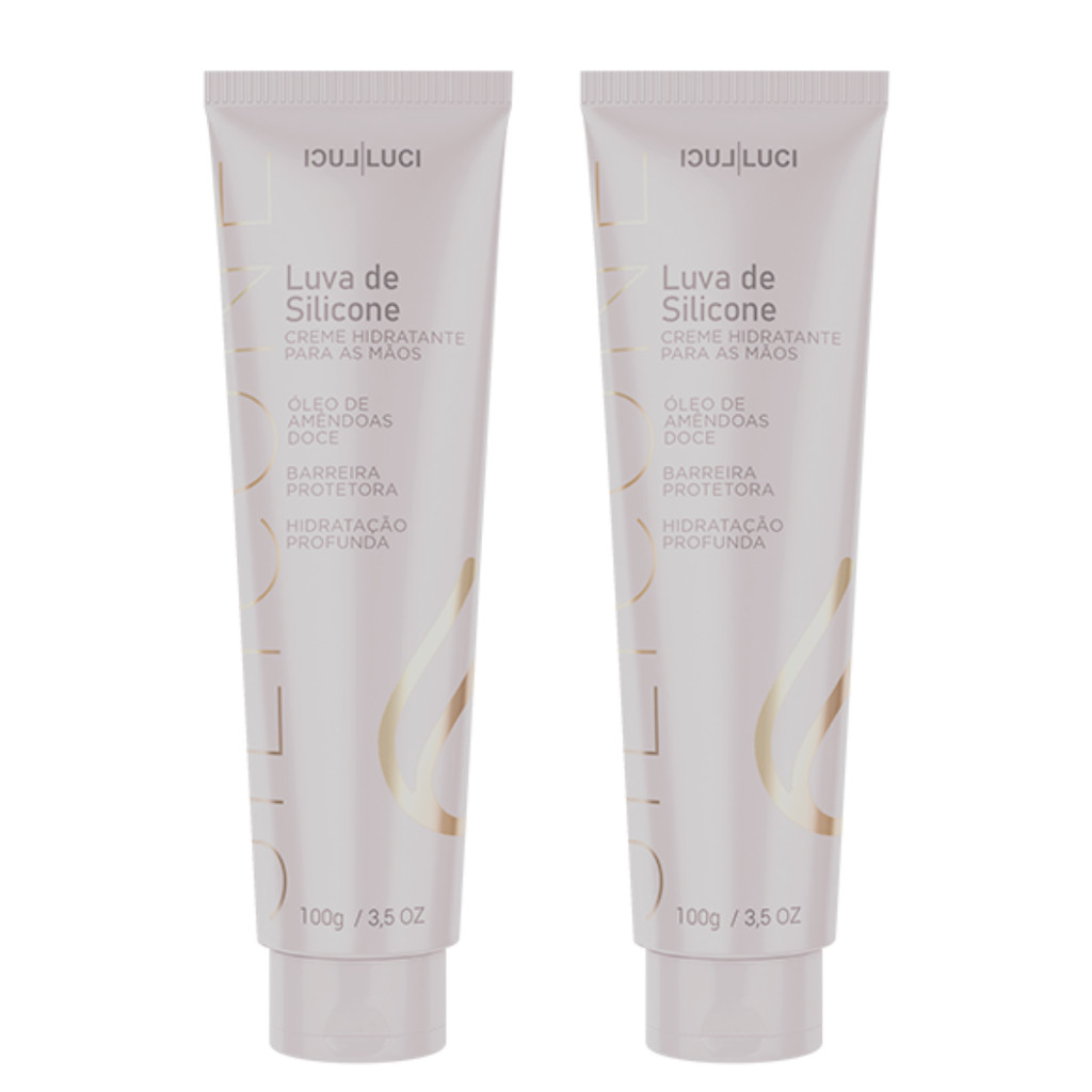 Kit 2x Creme Hidratante Luva de Silicone Luci Luci - 100g