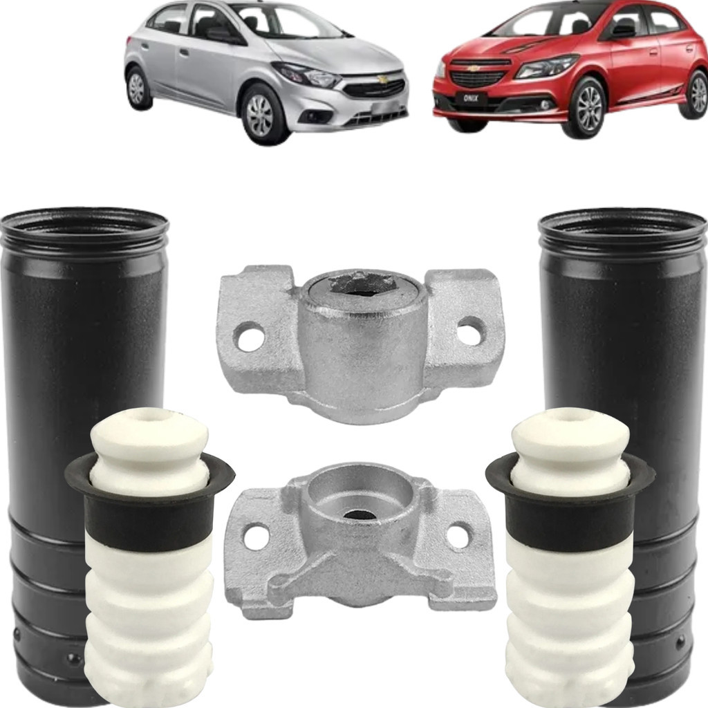 Chevrolet Onix Prisma Cobalt Kit Coxim Batente Amortecedor Traseiro