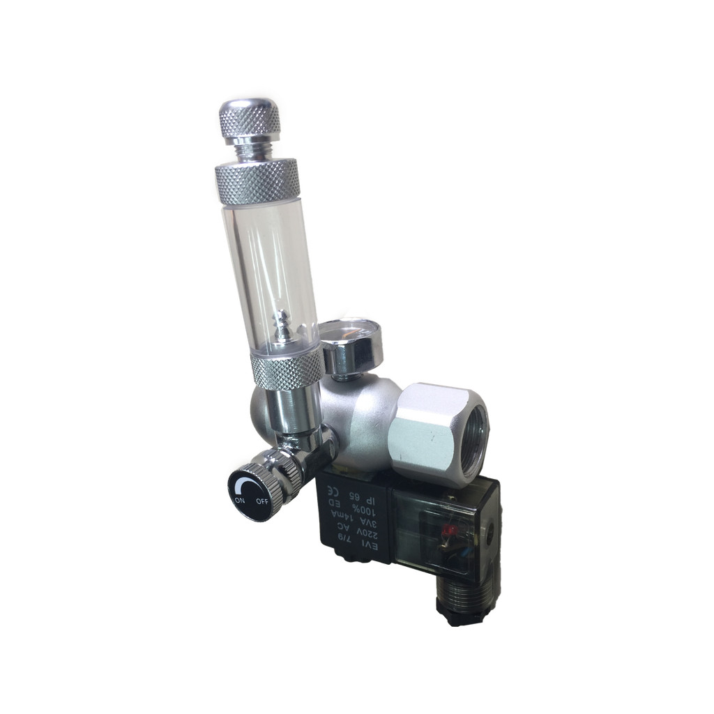 REGULADOR DE CO2 SOMA TOOL - 1 MANOMETRO+CONTA BOLHAS+SOLENOIDE 127V