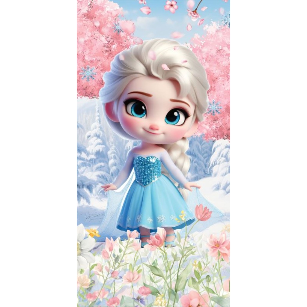 Painel vertical Tecido Sublimado Frozen