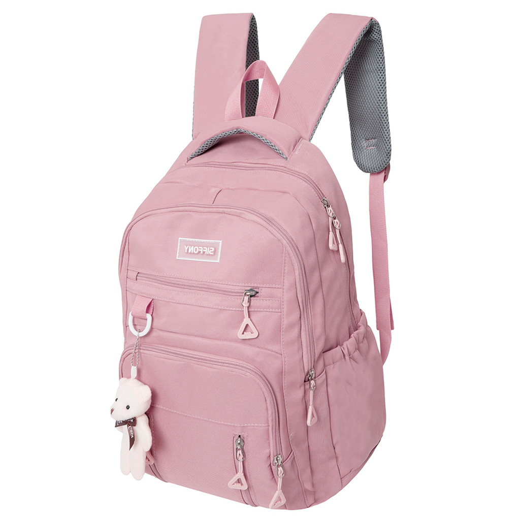 Mochila De Costas Feminina Fofa Escolar Estudante Faculdade Leve Impermeável Elegante Estilosa Casual Viagem Trabalho