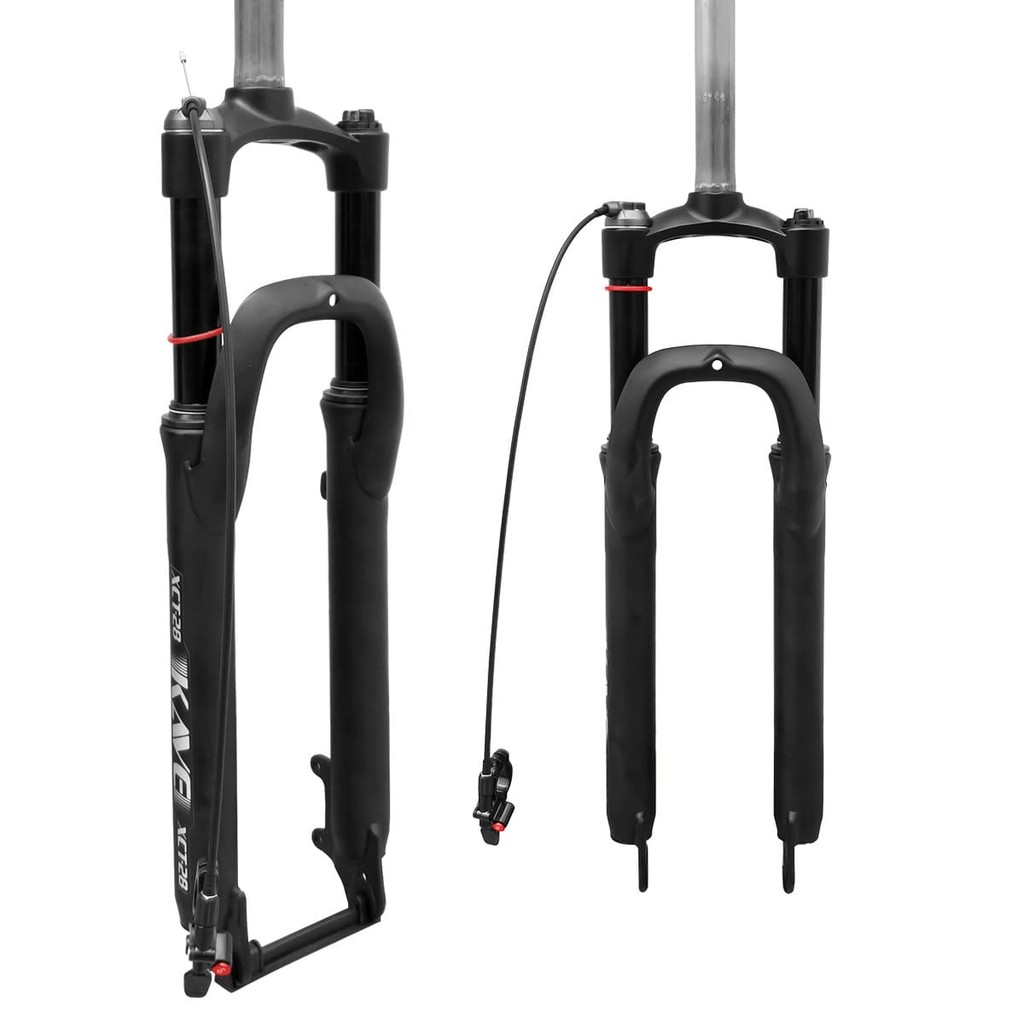 Garfo Suspensão Aro 29 KAVE com Trava Remota Trava no Guidão Para Bicicleta MTB de Trilha em Oferta na Shopee