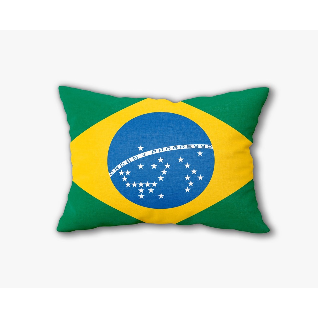 Fronha Avulsa com Zíper BANDEIRA DO BRASIL Cor 65