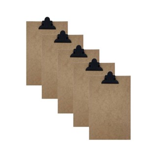 Kit 5 Pranchetas MDF Ofício com Prendedor Metal 34,5x23cm em Oferta na Shopee