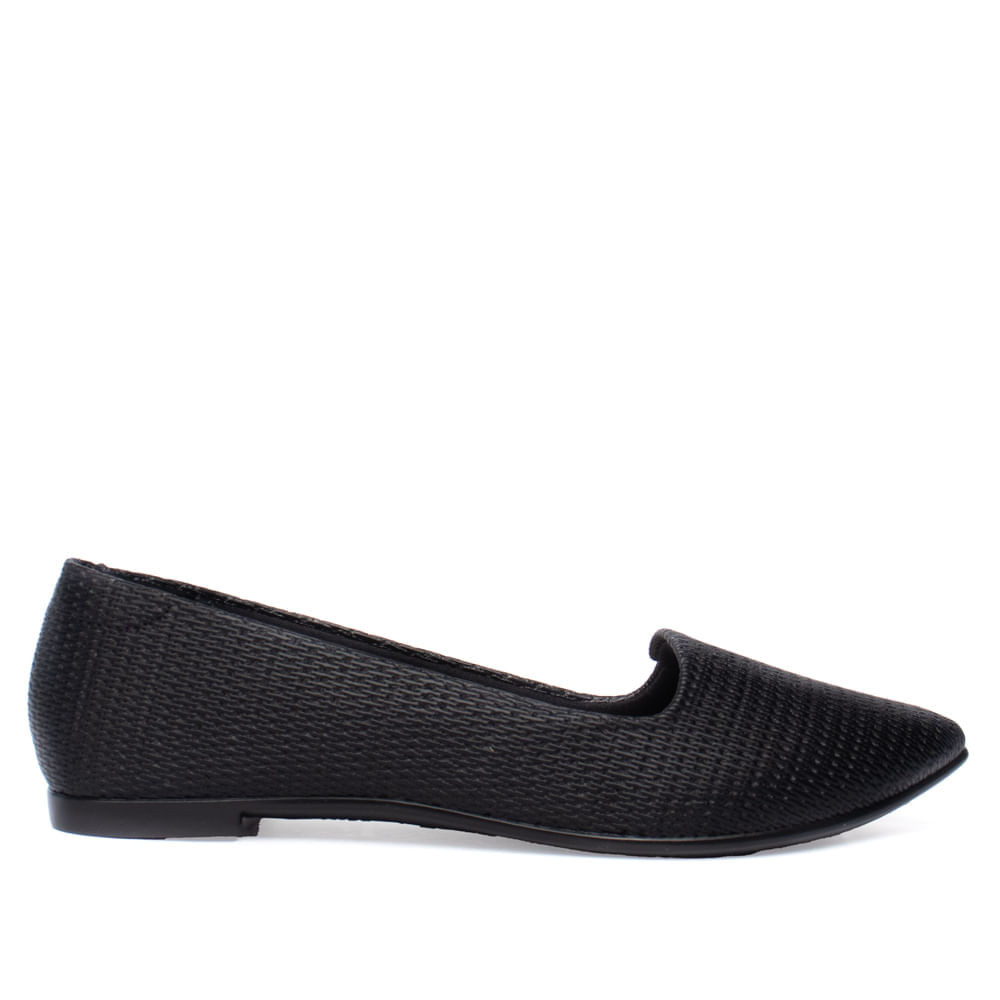 Sapatilha Feminina Moleca Napa Texturizada Preto em Oferta na Shopee