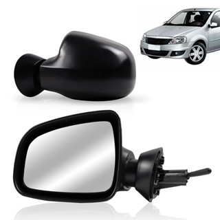 Retrovisor Logan Sandero 2009 2010 2011 2012 2013 Controle Interno Lado Esquerdo Texturizado em Oferta na Shopee