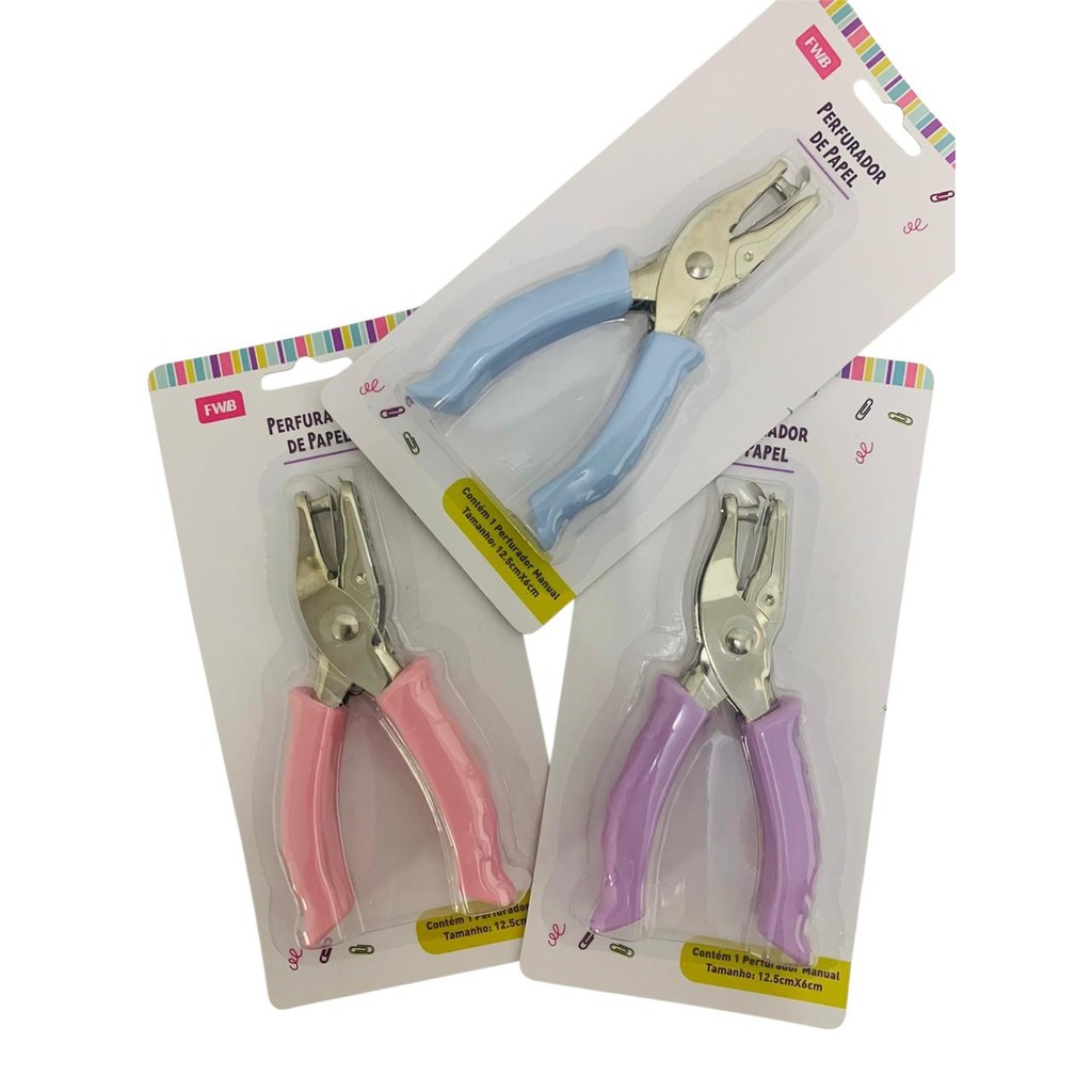 Furador Perfurador Tipo Alicate Para Papel Eva Portatil em Oferta na Shopee