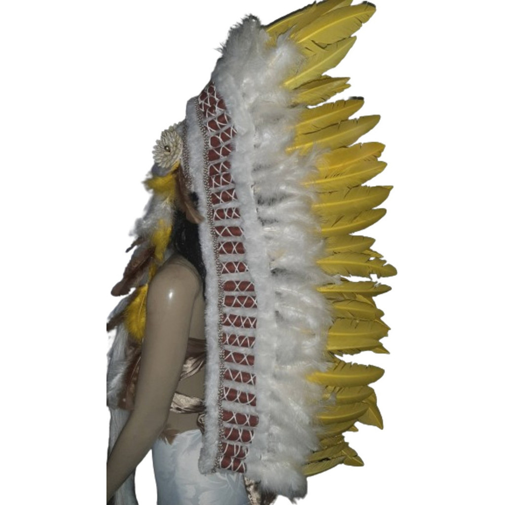 Penacho Cocar Modelo Indigena  Americano Grande