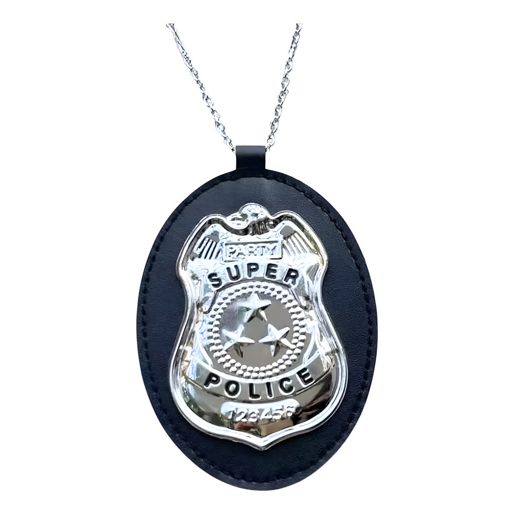 Distintivo Policial Metal Festa Halloween em Oferta na Shopee