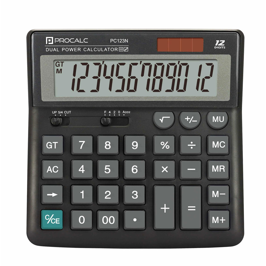 Calculadora de mesa 12 dígitos PC123N Procalc em Oferta na Shopee