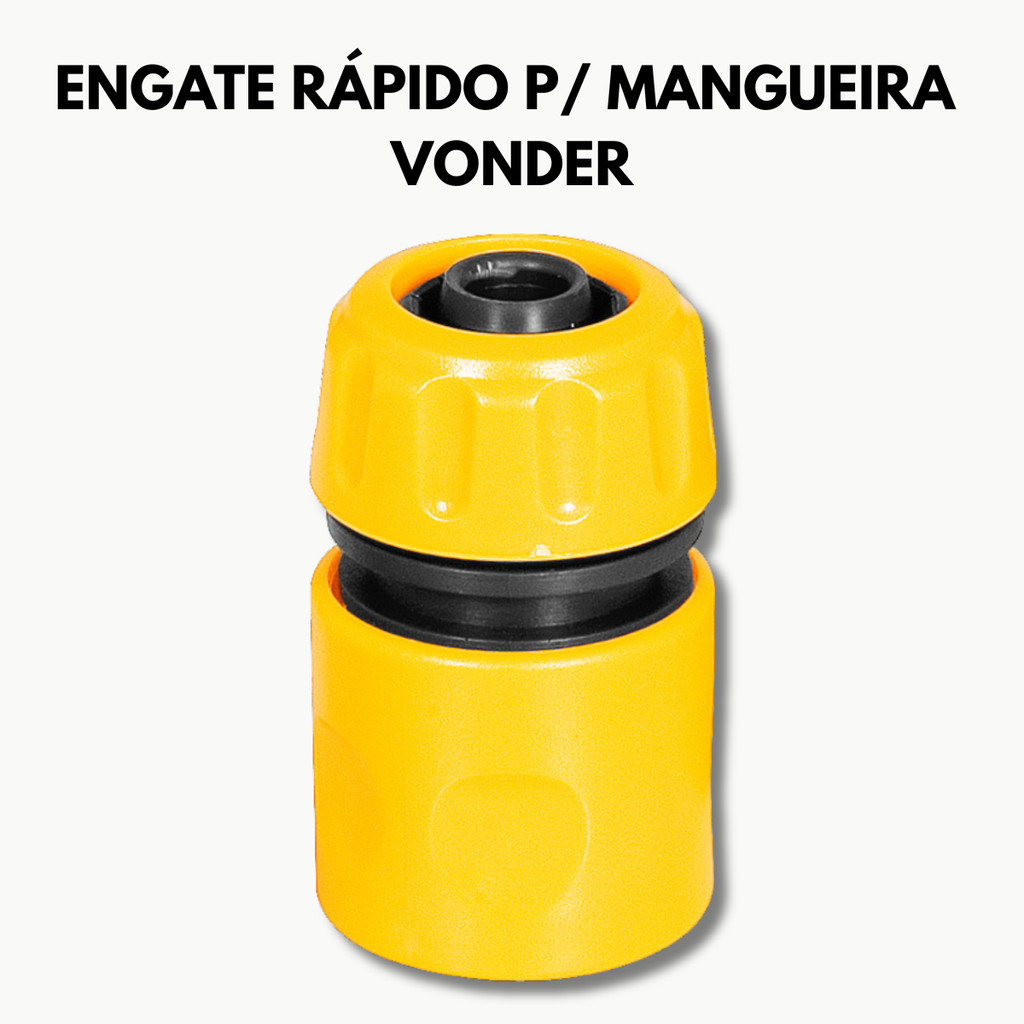 Engate Rápido Mangueira 1/2" Jardim VONDER ABS Amarelo