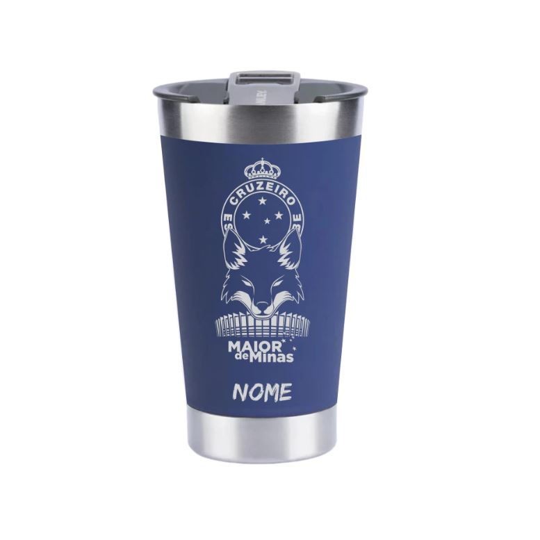 Copo do Cruzeiro Personalizado Térmico Gravado a laser + Nome Cruzeiro em Oferta na Shopee