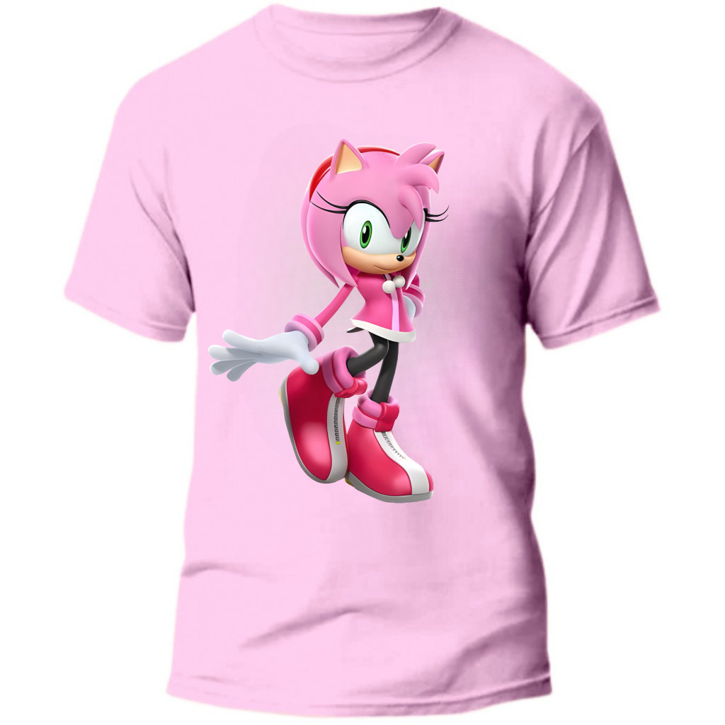 Camiseta camisa blusa Infantil  Sonic  Juvenil 100% Algodão