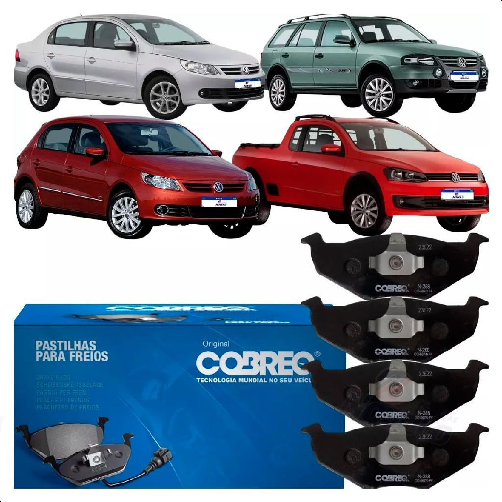 Jogo Pastilha Freio Dianteira Original Gol G5 1.0 2010 2011 em Oferta na Shopee