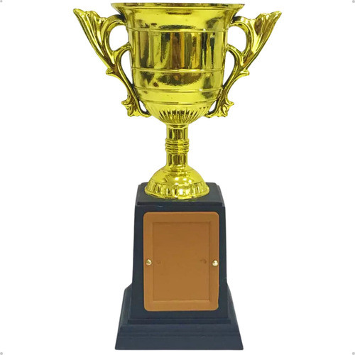 TroféuPremiação Esportiva e Eventos 1029 Taça 19cm Clássico Dourado com Base Preta em Oferta na Shopee