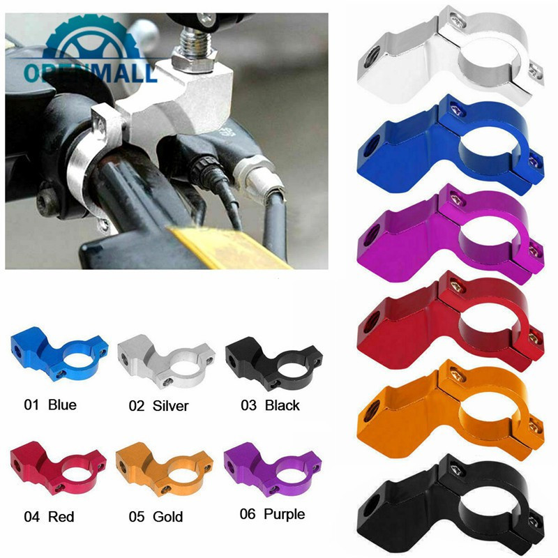 2 Pcs 22mm 7 / 8 "Guiador Da Motocicleta Atv Espelho Retrovisor Suporte Adaptador De Montagem Titular Braçadeira Parafus