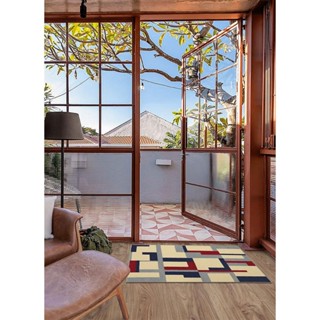 Tapete Adana Mondrian 50x100cm Tapetes São Carlos em Oferta na Shopee