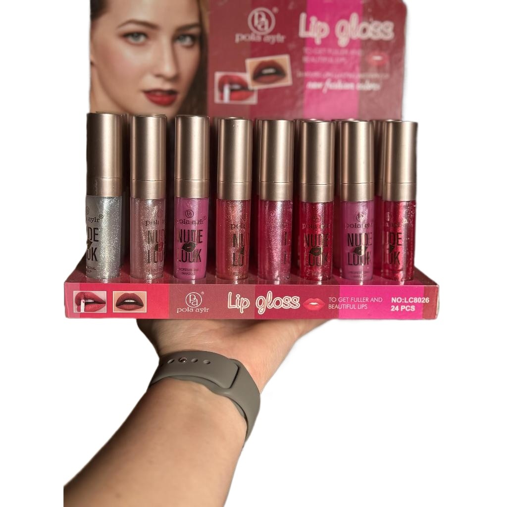 Box 24 - GLOSS BRILHO LABIAL POLA AYLR particulas de glitter - Atacado Revenda em Oferta na Shopee
