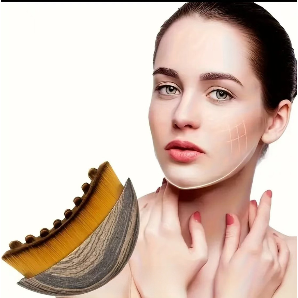 Pincel corporal linfático Pincel de beleza Pincel de maquiagem Pincel de massagem para contorno linfático em Oferta na Shopee