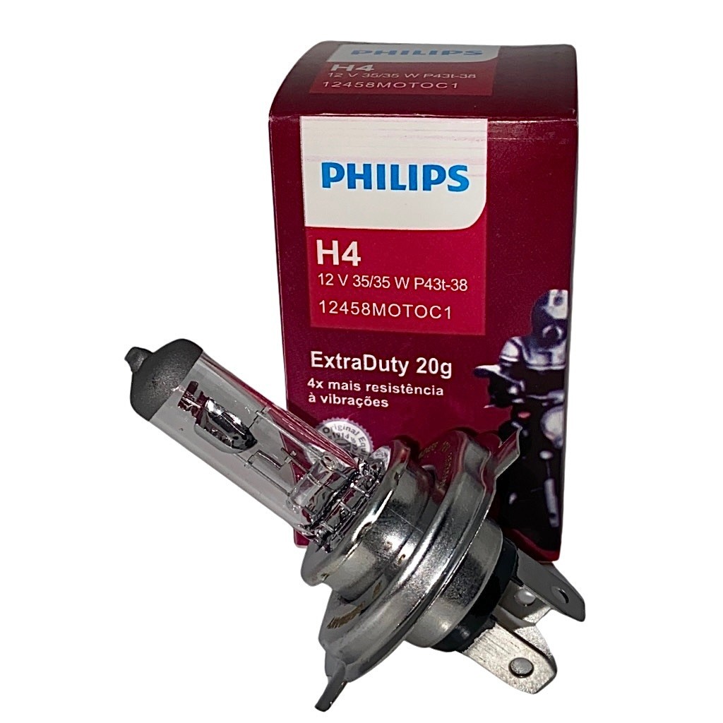 Lâmpada de Farol H4 12V 35/35W - Philips Extra Duty em Oferta na Shopee