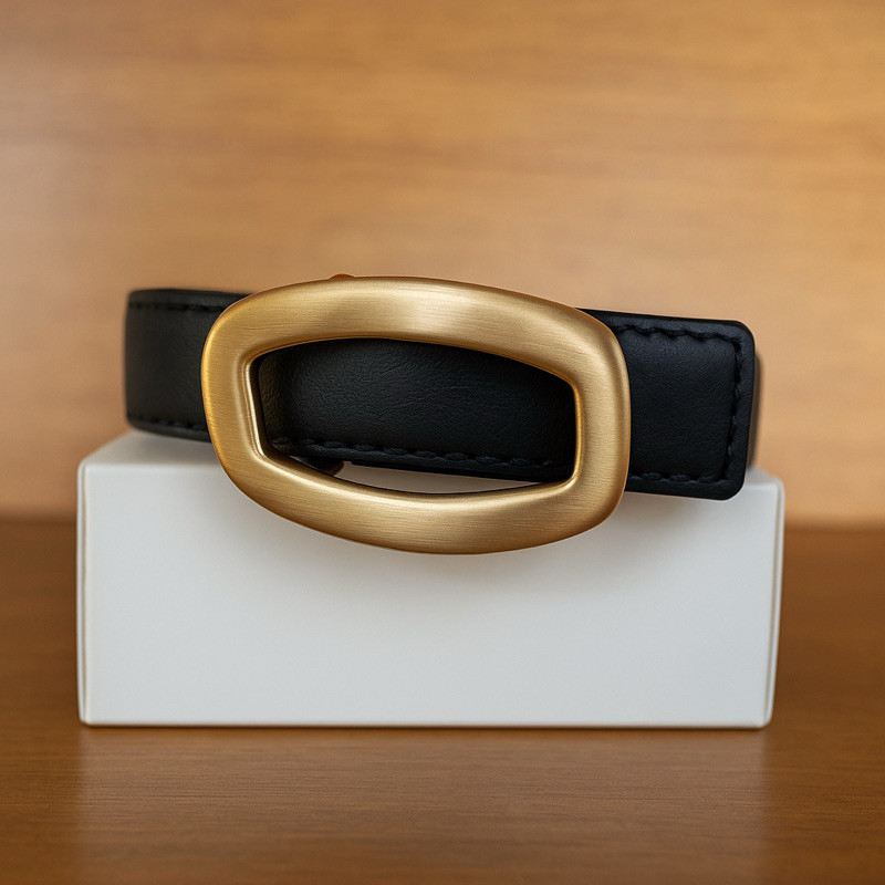 CINTO FEMININO FIVELA DOURADA AÇO ESCOVADO ACESSÓRIO DA MODA MARROM PRETO E TERRACOTA em Oferta na Shopee