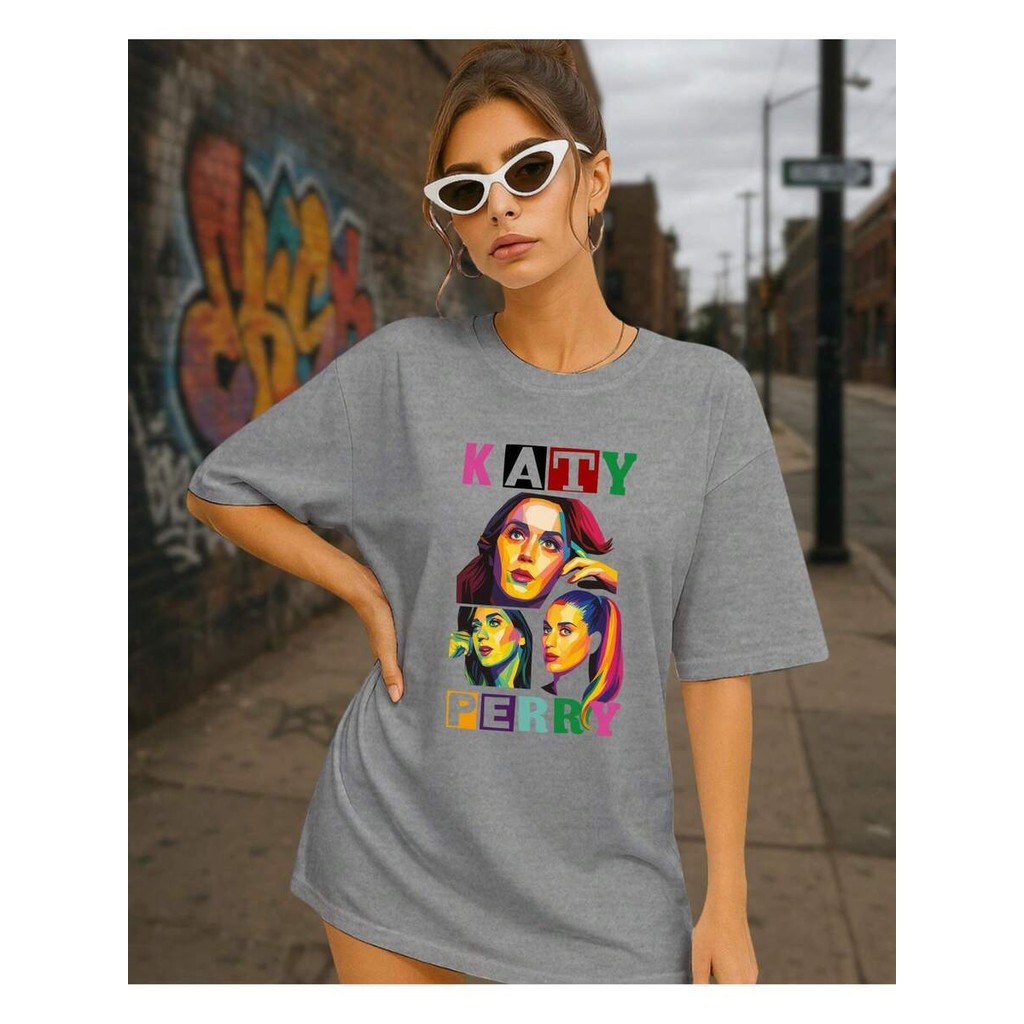 Camiseta Unissex Estampa Cantora Katy Diva Perry Pop Rock The Mosaico Town Show Tour