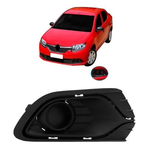 Moldura Milha Auxiliar Logan 2014 2015 2016 2018 2019 Sem Furo em Oferta na Shopee