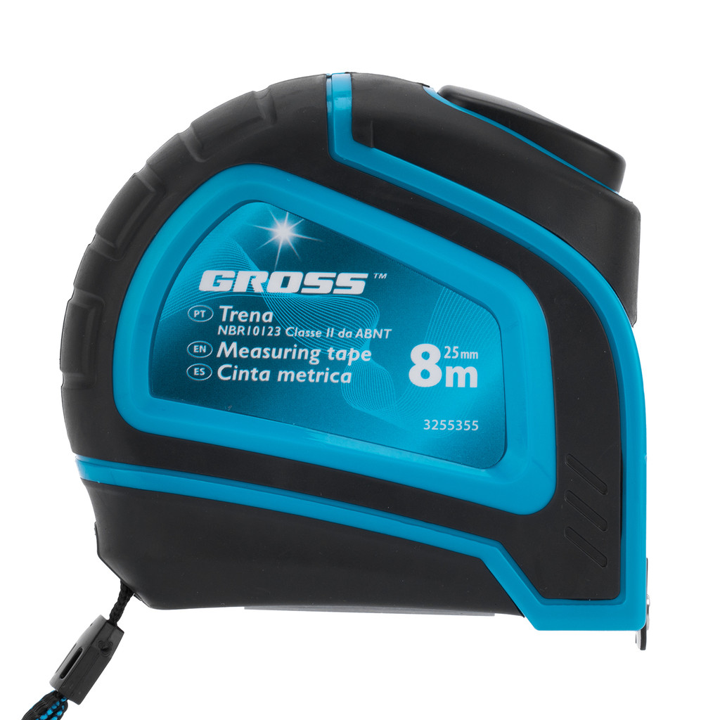 TRENA CURTA 8 M, 25MM, LEITURA EM MM E POL., E, FITA METAL, PARADA AUTOMATICA, 1 PC // GROSS em Oferta na Shopee