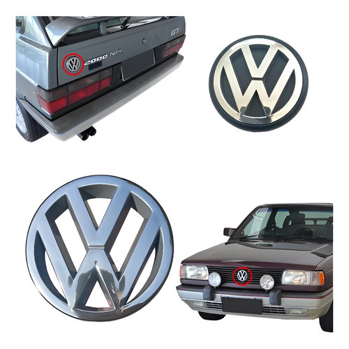 Emblema Vw Santana  Da Grade + Mala 91 92 93 94 95 96 97