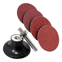 Kit Jogo 6 Peças De Mini Discos De Lixa D125L WESTERN 2Pol. 50mm Polimento Retifica Empalha