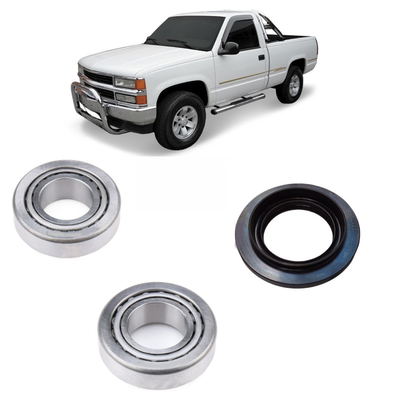 Rolamentos Pinhão Diferencial Chevrolet Silverado 1997 até 2001, Kit