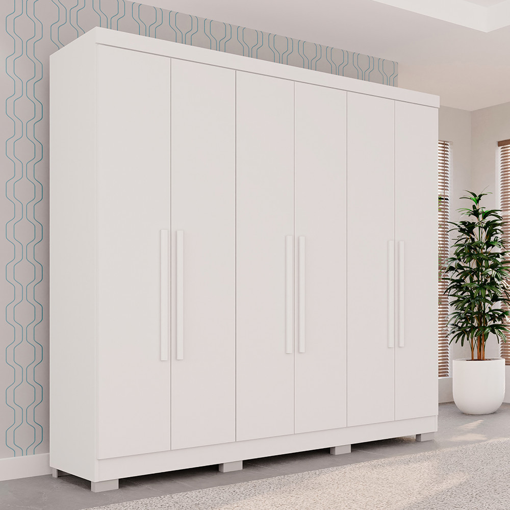 Guarda Roupa Casal Recife 06 portas e 2 gavetas Sallêto em Oferta na Shopee