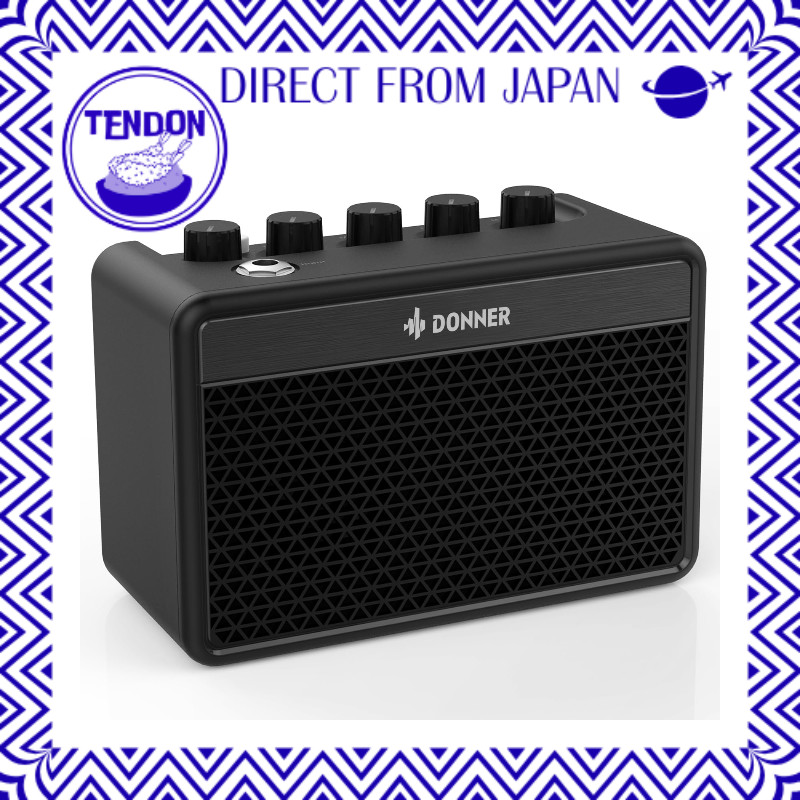 【DIRETO DO JAPÃO】Donner Amplificador de Guitarra Mini 5W Recarregável com EQ de 3 Bandas Mesa Compacto Leve Tom Retro
