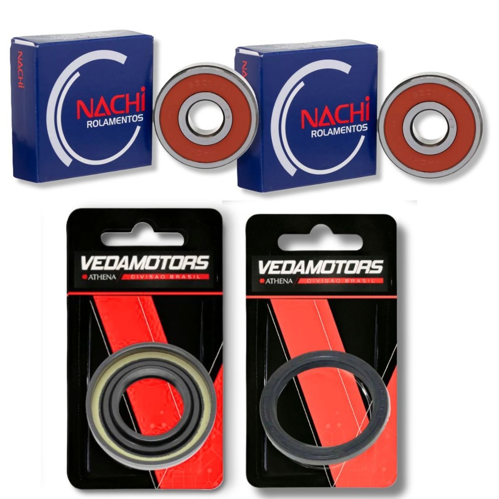 Kit Rolamentos da Roda Dianteira + Retentores Cb 300r Nachi em Oferta na Shopee