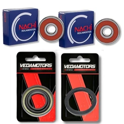Kit Rolamentos da Roda Dianteira + Retentores Cb 300r Nachi