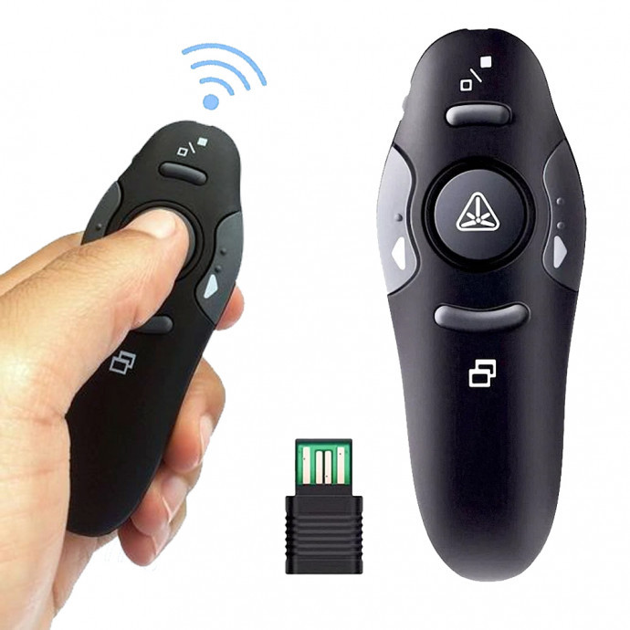 Apresentador Ponteiro Sem Fio Usb Rf Controle Remoto Exbom - LPT-8