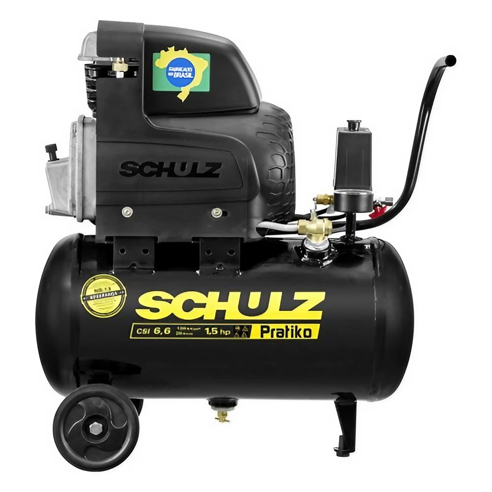 Compressor de Ar Schulz CSI 6.6 Pratiko 20 Litros 120 Libras 1.5 cv 220v
