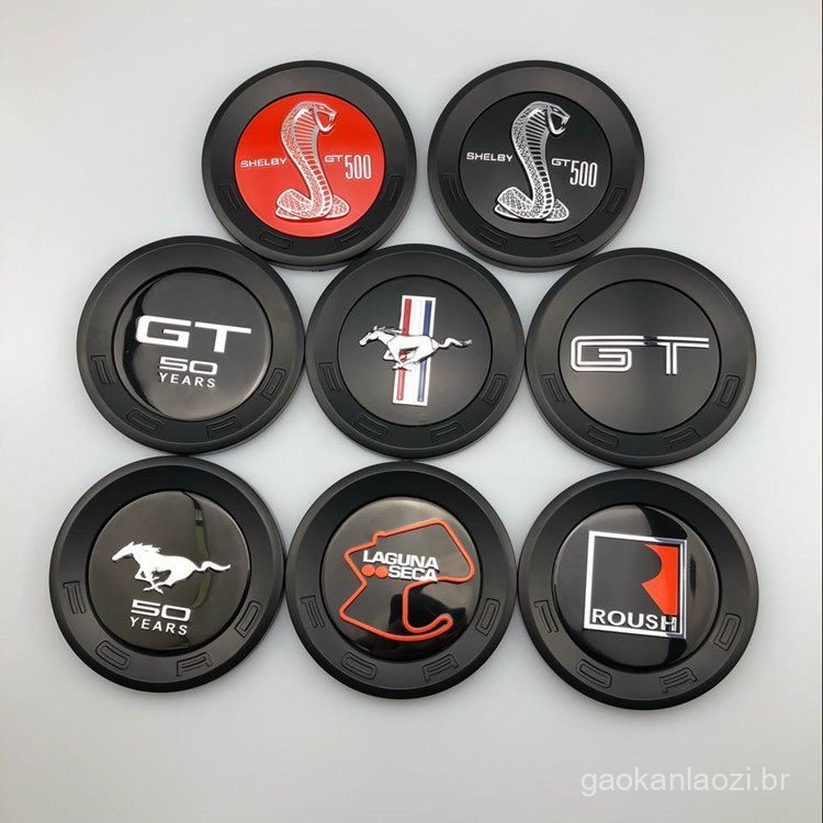 Adequado para emblema traseiro do Ford Mustang, emblema GT, logotipo do carro ROUSH, adesivo decorativo para porta-malas
