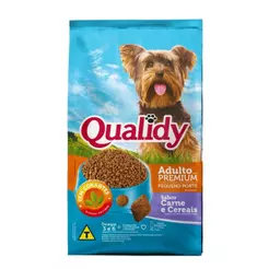 Ração para Cães Qualidy Premium Adultos de Pequeno Porte - Carne e Cereais 1kg