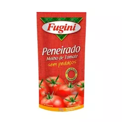 Molho de Tomate Fugini Tradicional Peneirado Sachê 300g - Embalagem com 36 Unidades